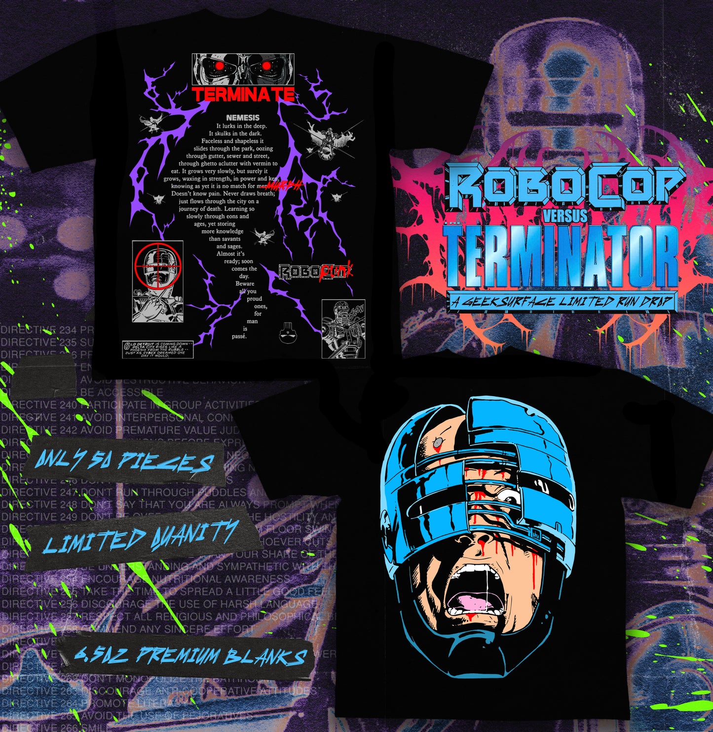 ROBOCOP VS TERMINATOR - T-SHIRT