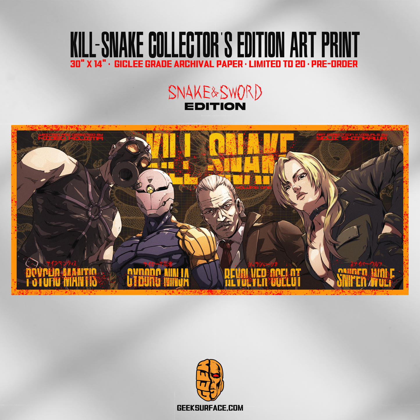 Kill-Snake: Collector's Edition Poster Art Print
