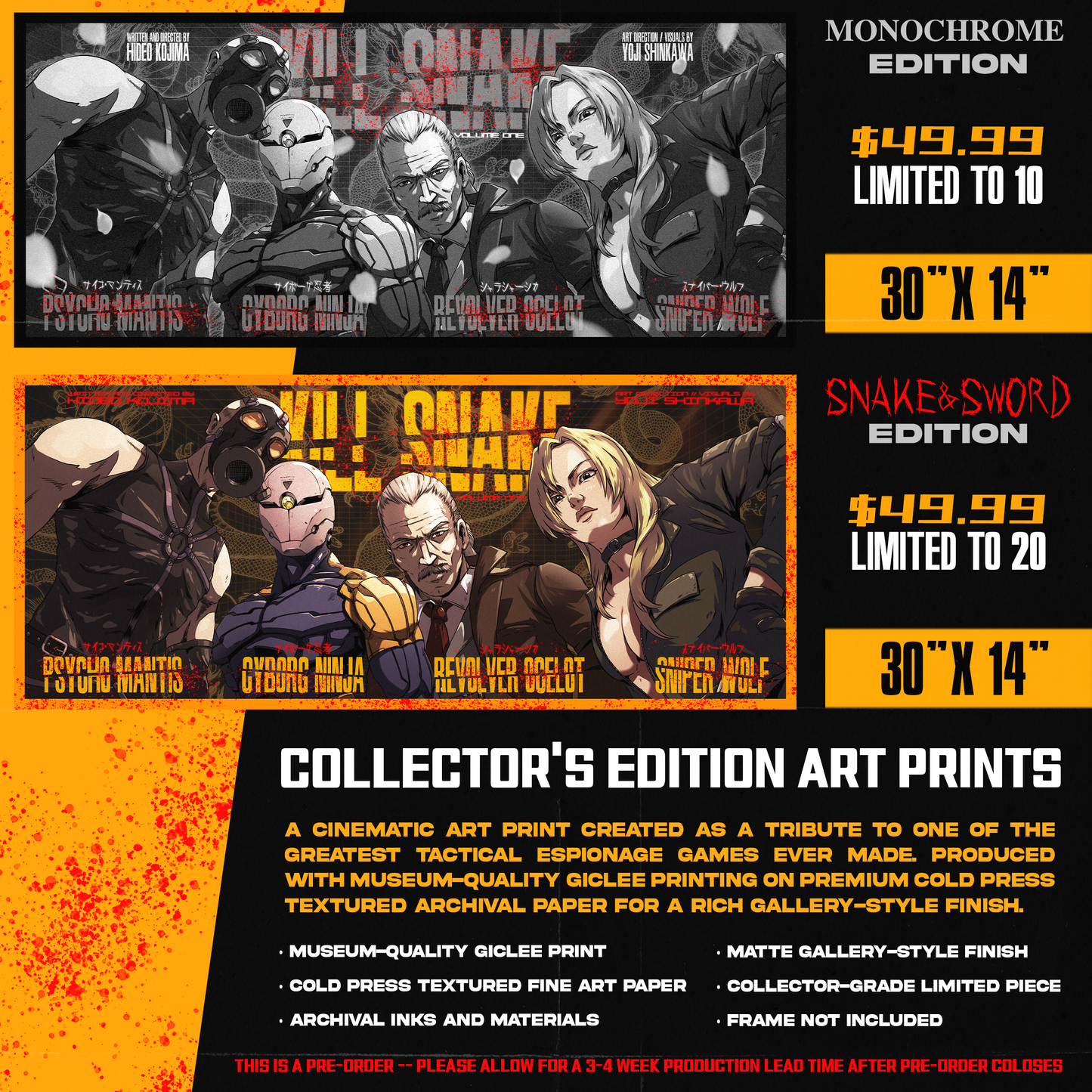 Kill-Snake: Collector's Edition Poster Art Print