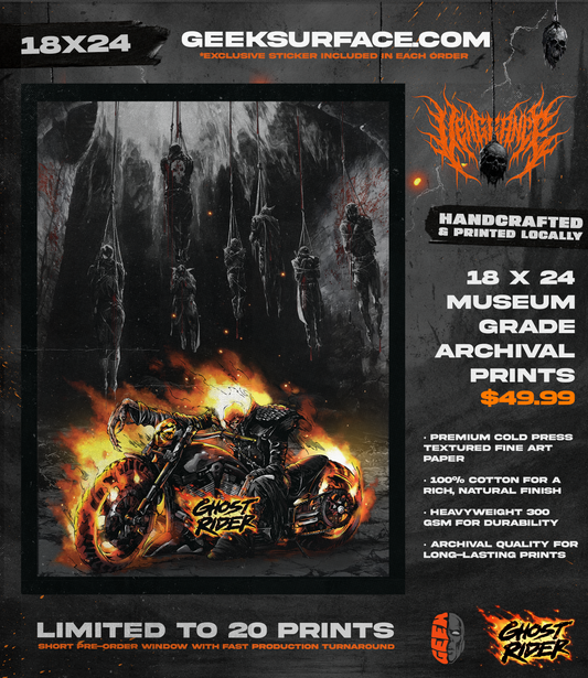 GHOST RIDER | Collector’s Fine Art Print | 18" × 24"