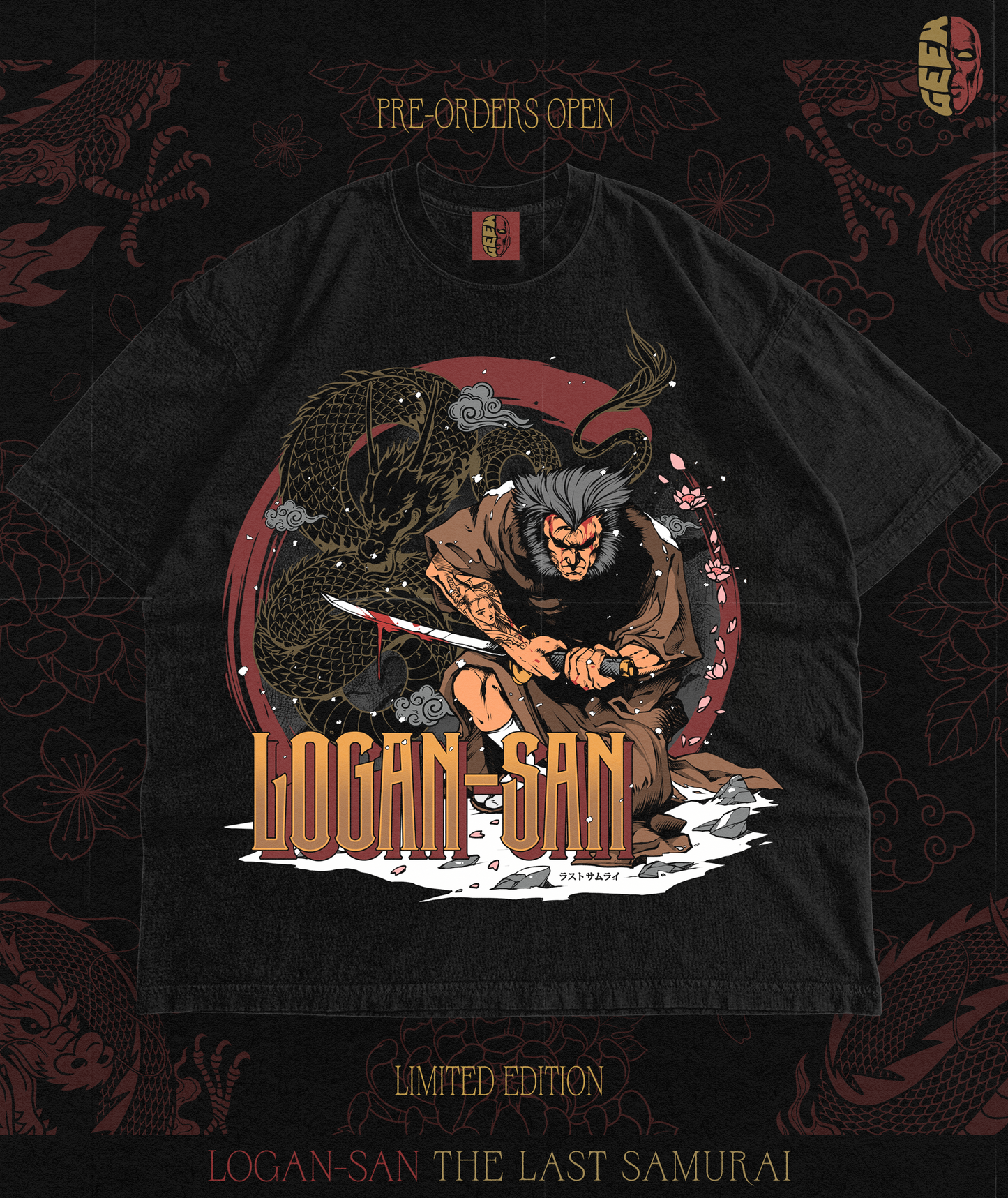 LOGAN-SAN: THE LAST SAMURAI - T-SHIRT